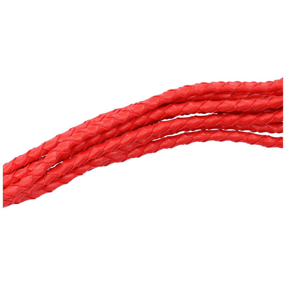 Sexy Red Braided Faux Leather Flogger - Xoxomoving