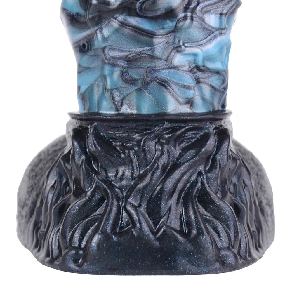 Rose Head Textured Dildo – Silicone Knotted Suction Cup Toy