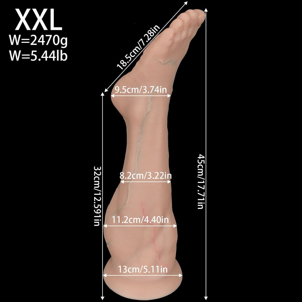 Foot Anal Plug – Realistic Silicone Fantasy Anal Toy