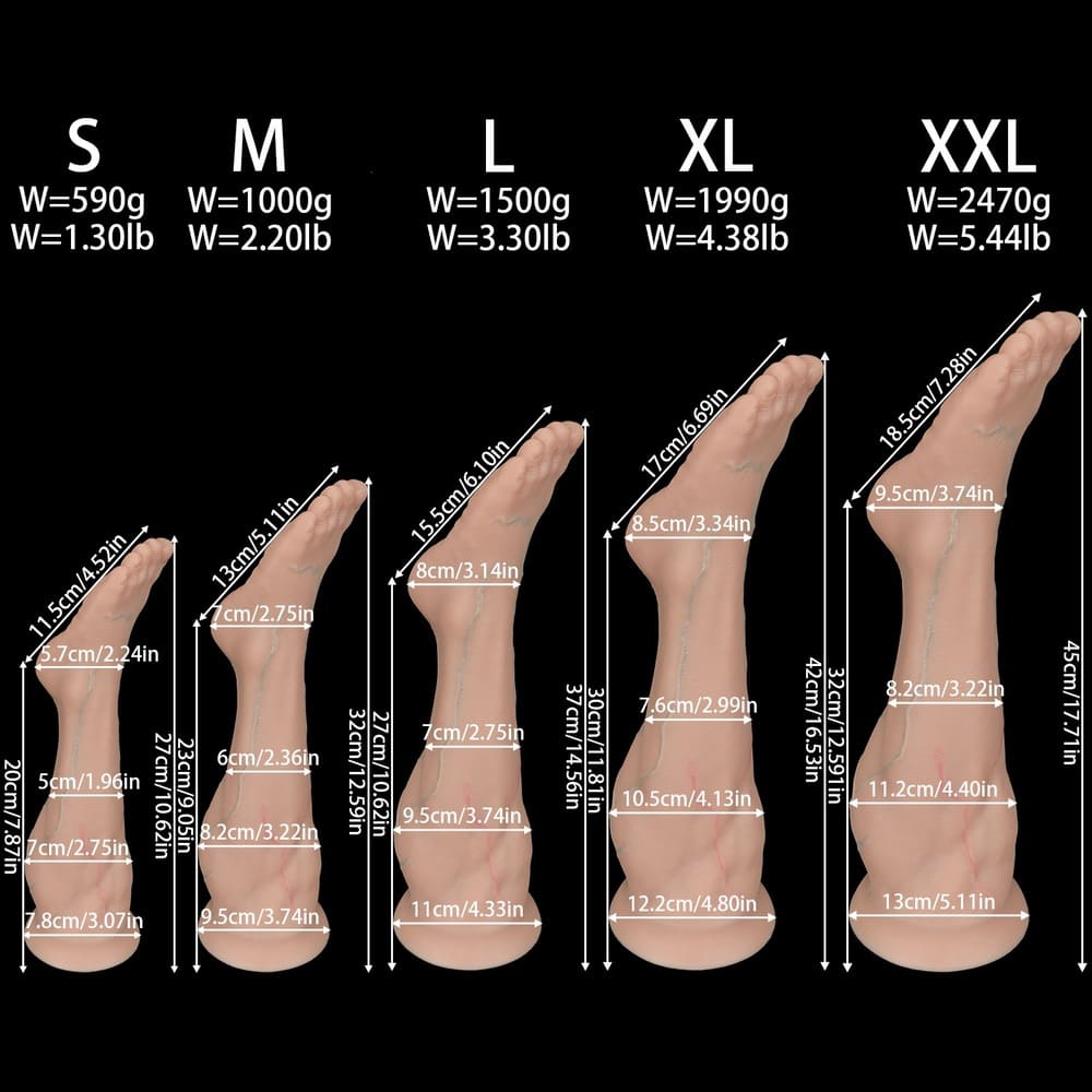 Foot Anal Plug – Realistic Silicone Fantasy Anal Toy