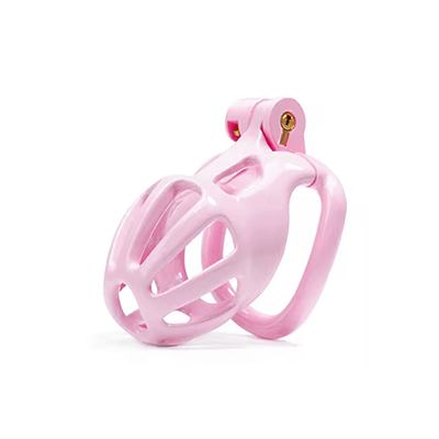 Cage de chasteté en python rose - petite