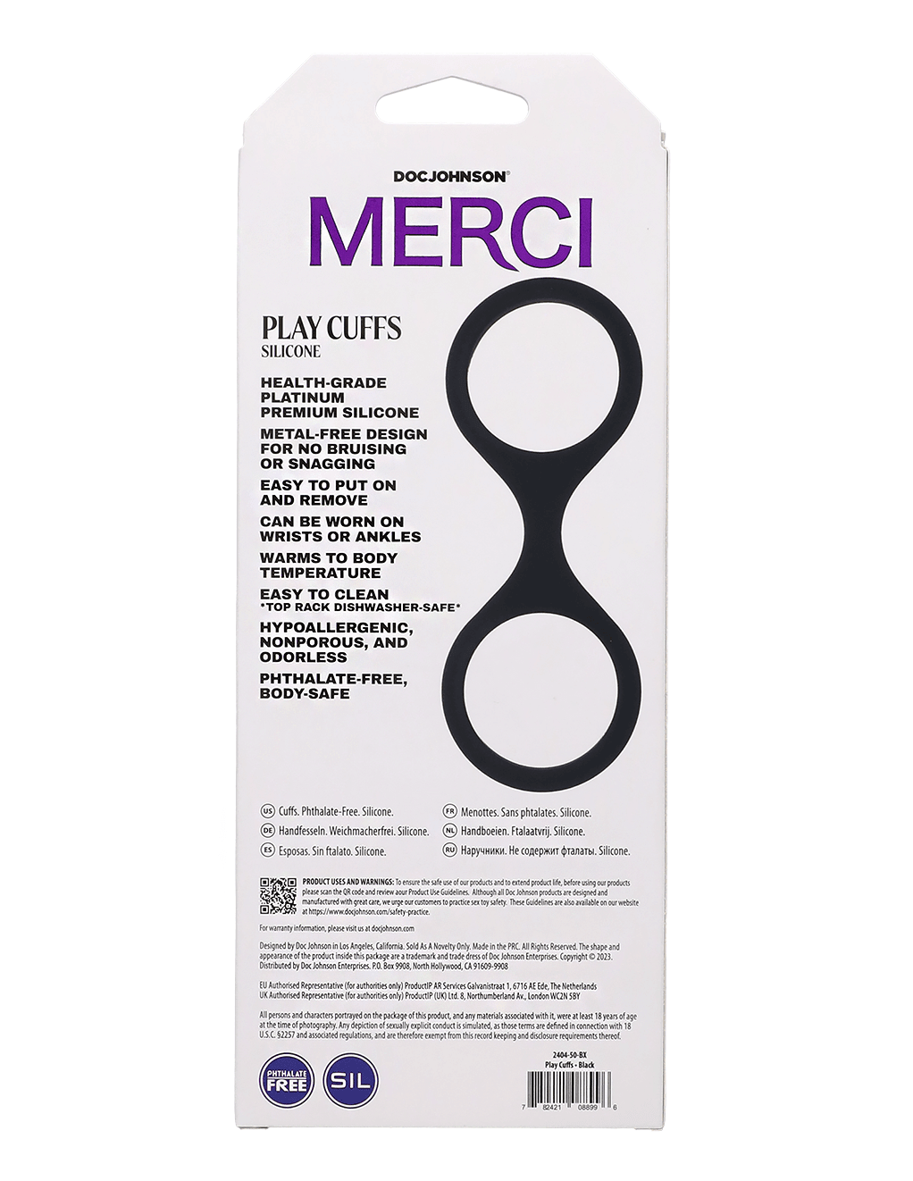 Merci Silicone Play Cuffs - Xoxomoving