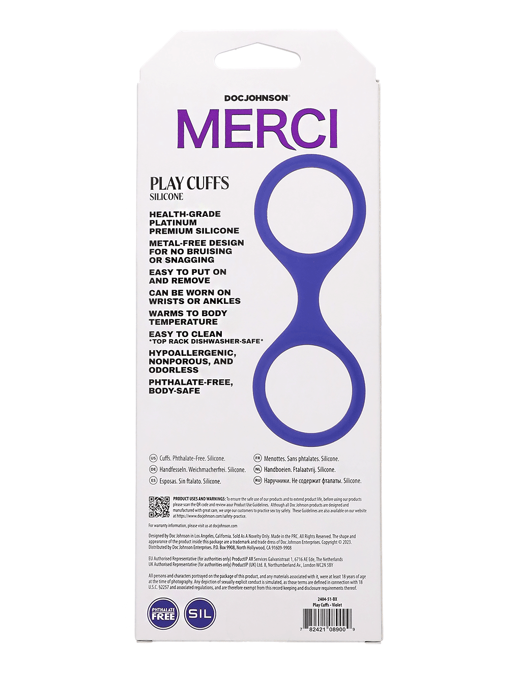 Merci Silicone Play Cuffs - Xoxomoving