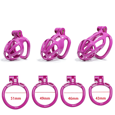 Purple Python Chastity Cage - Small