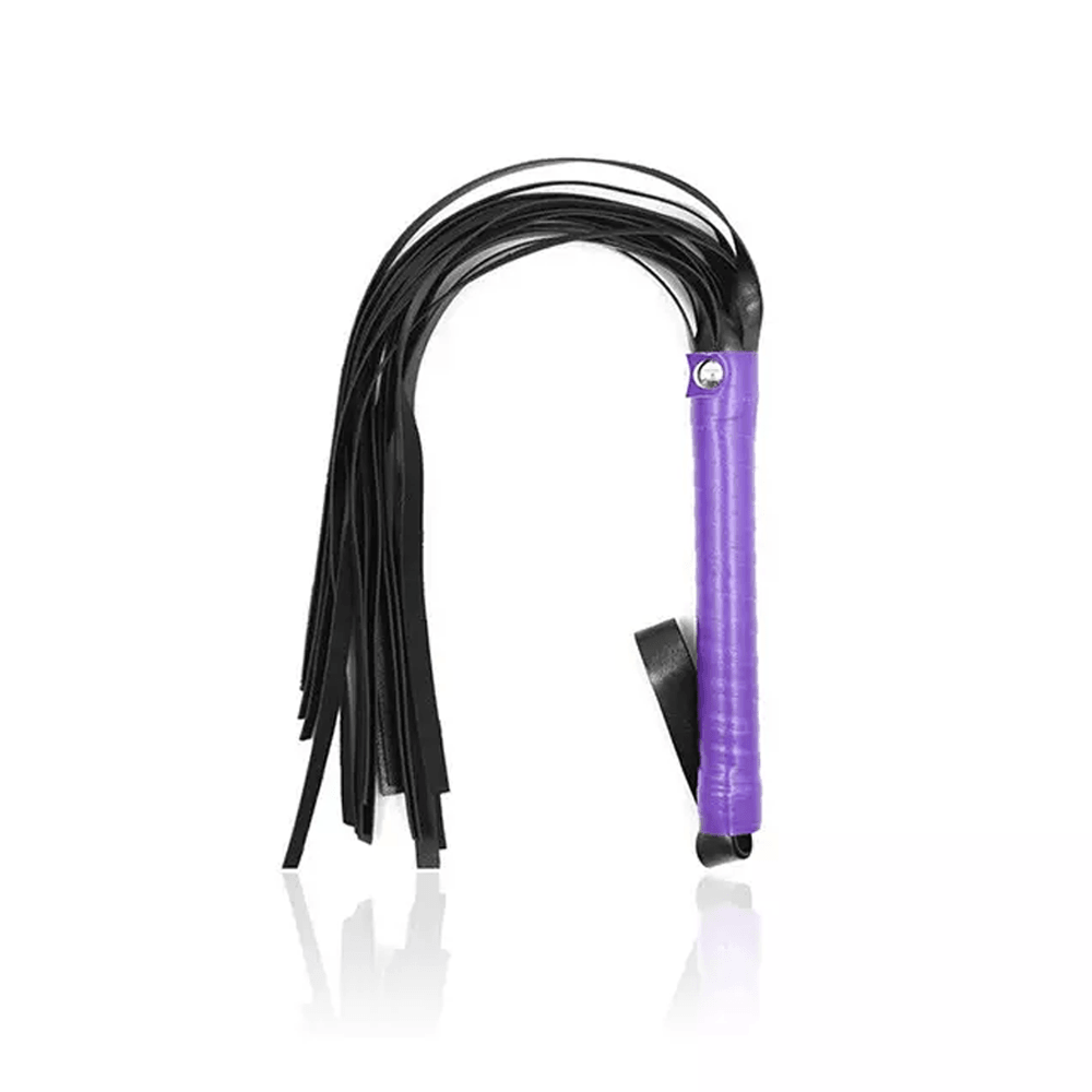 Kit de bondage de cuero vegano morado