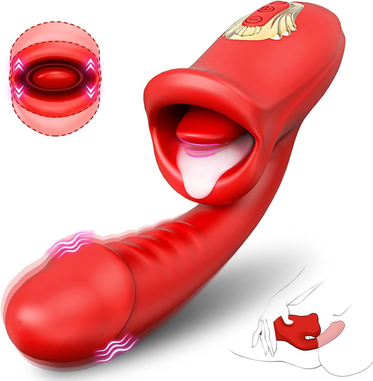 Lips Clit Toy for Solo or Couple's Play - Mimic Oral Sensation - 20 Vibration Settings - Xoxomoving