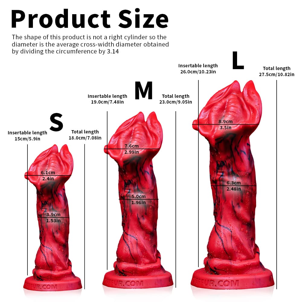 Red Rock Turtle Dildo – Textured Silicone Suction Cup Fantasy Dildo