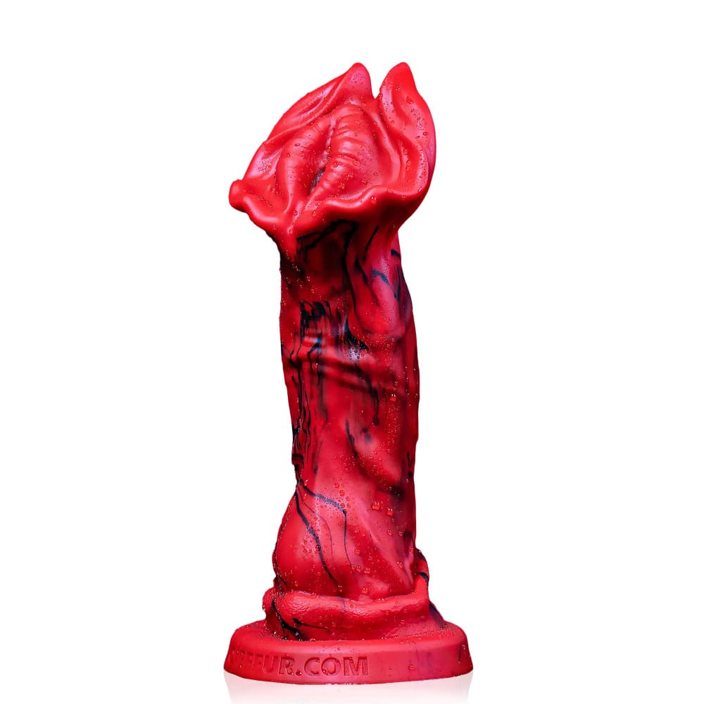 Red Rock Turtle Dildo – Textured Silicone Suction Cup Fantasy Dildo