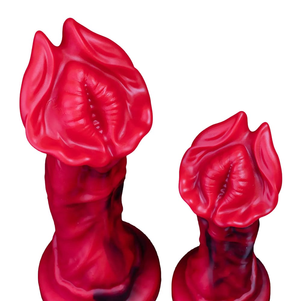 Red Rock Turtle Dildo – Textured Silicone Suction Cup Fantasy Dildo