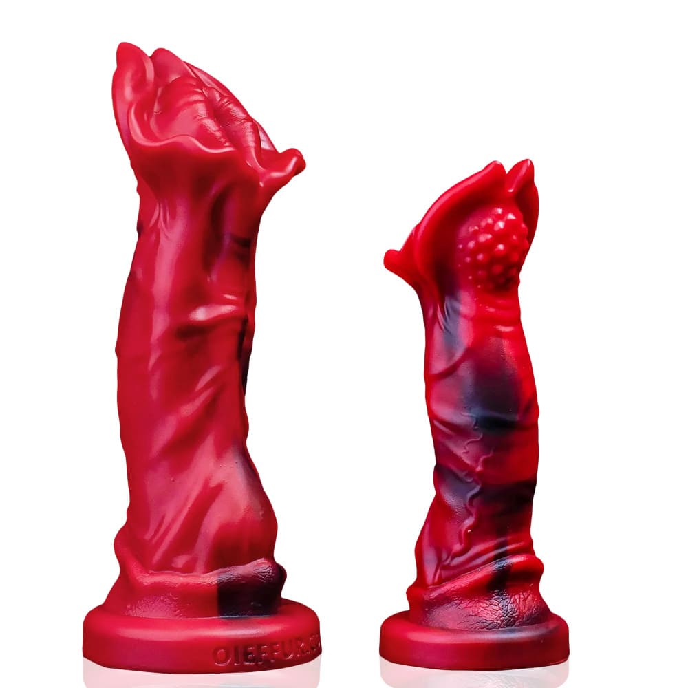 Red Rock Turtle Dildo – Textured Silicone Suction Cup Fantasy Dildo