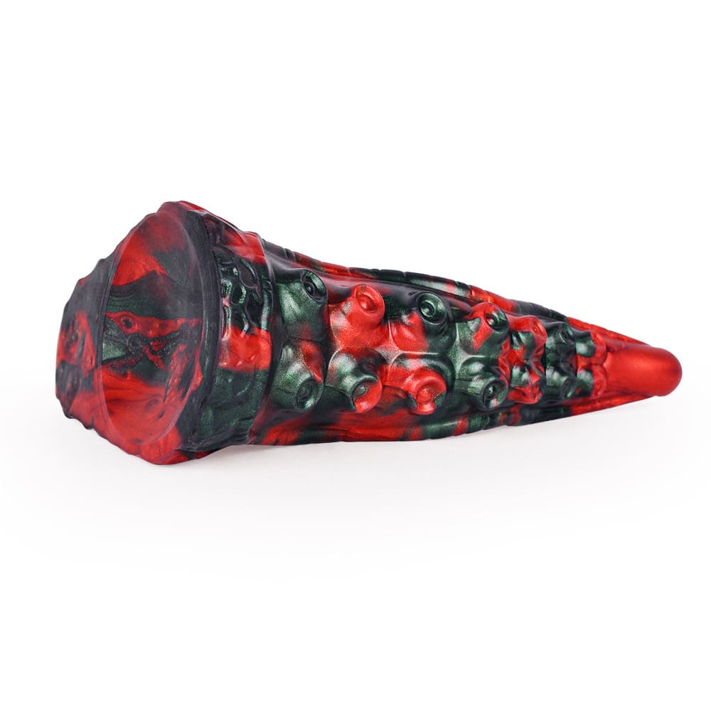 Curved Tentacle Dildo – Dual-Branch Silicone with Textured Shaft Xoxomoving
