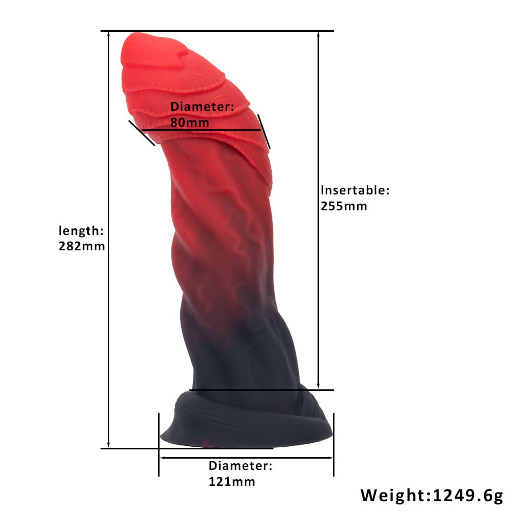 Dragon Fantasy Dildo – Textured Silicone Suction Cup Toy