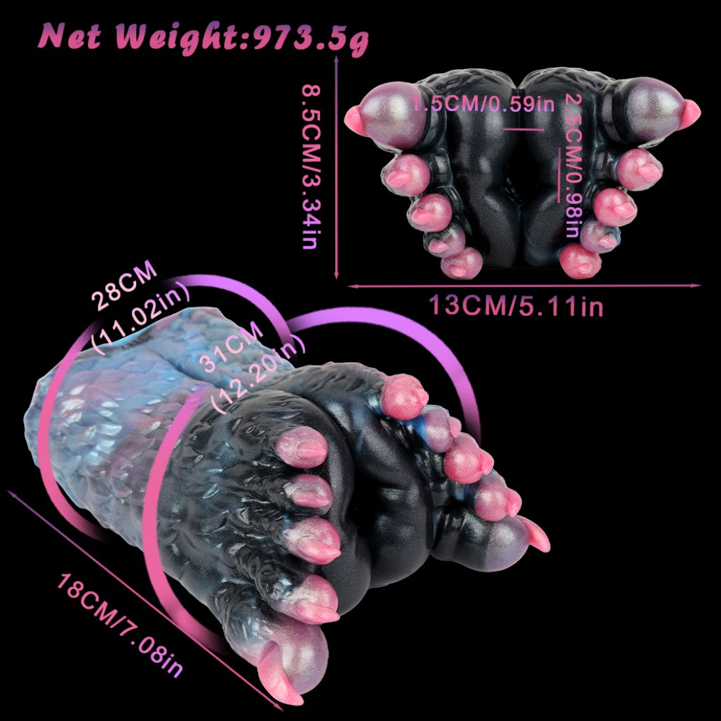 Beast Paws Mini Sex Doll - Fantasy Silicone Alien Pocket Pussy Footjob Penis Masturbation Xoxomoving