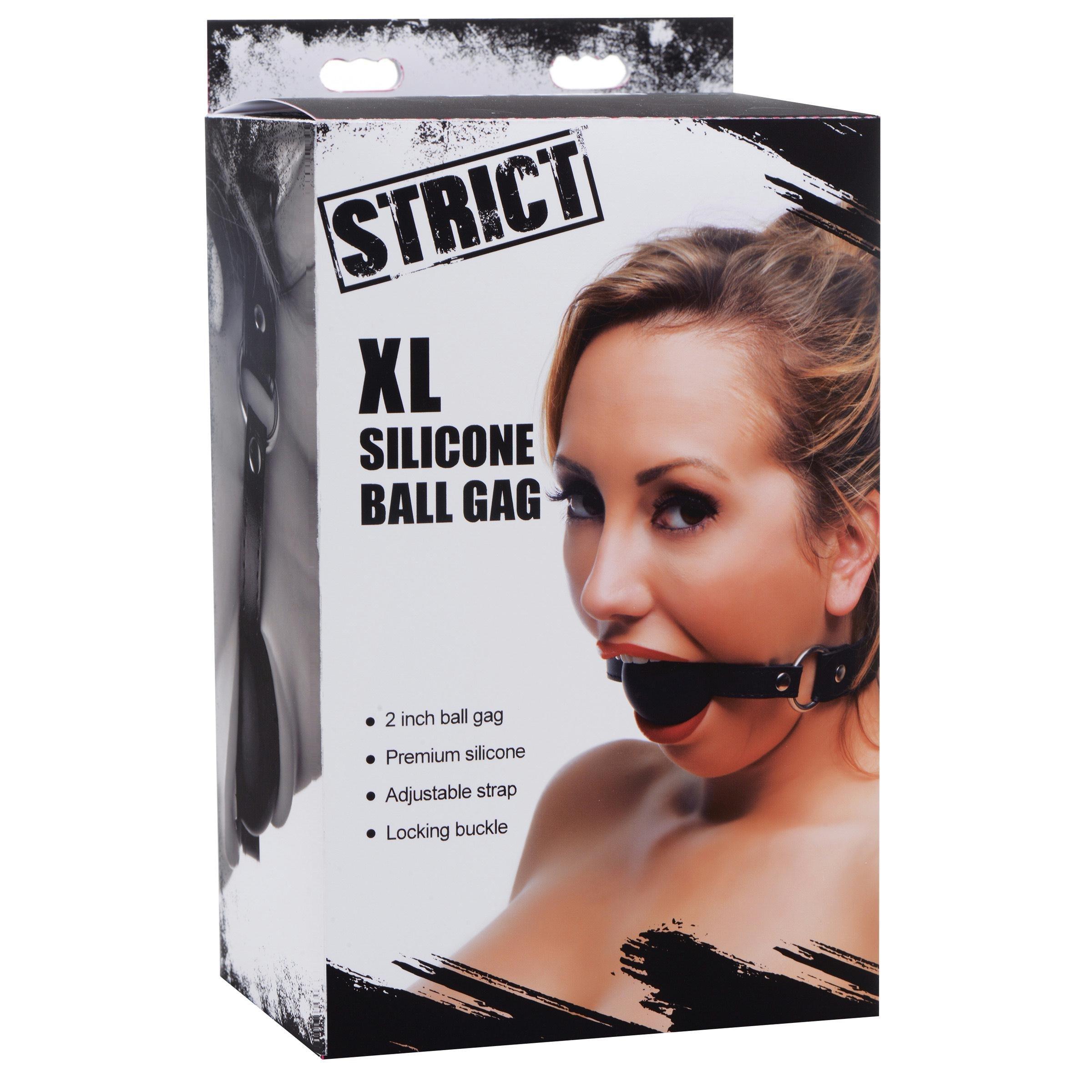 XL 2 Inch Silicone Ball Gag - Xoxomoving