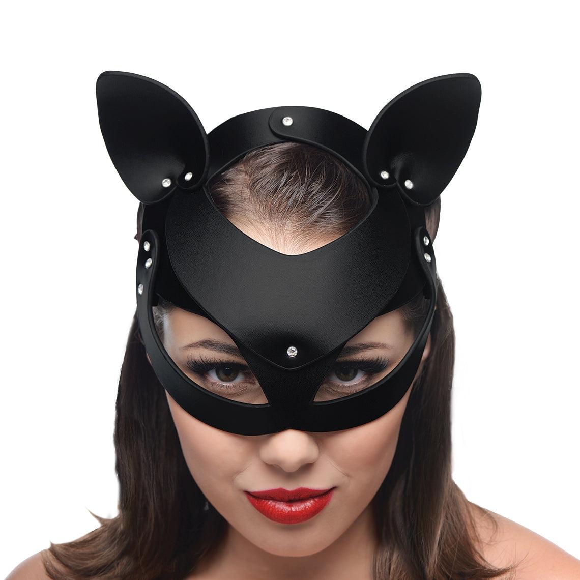 Bad Kitten Leather Cat Mask - Xoxomoving