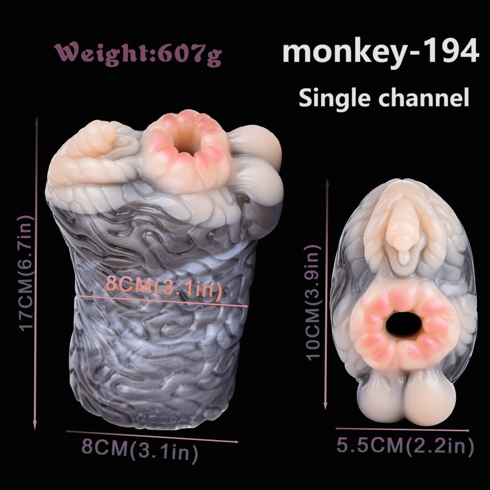 Monkey Pussy Pocket Animal Masturbator - Lifelike Blowjob Masturbation Sex Toy for Men Xoxomoving