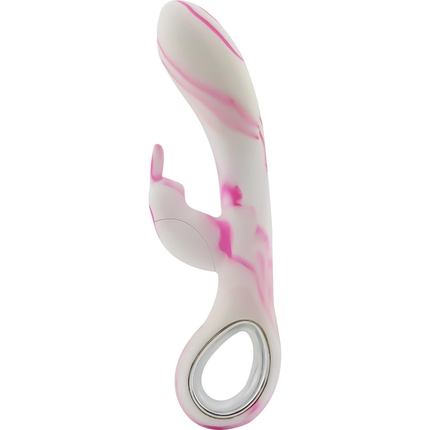 Aurora-Like Rabbit Vibrator with O-Ring Handle - Xoxomoving