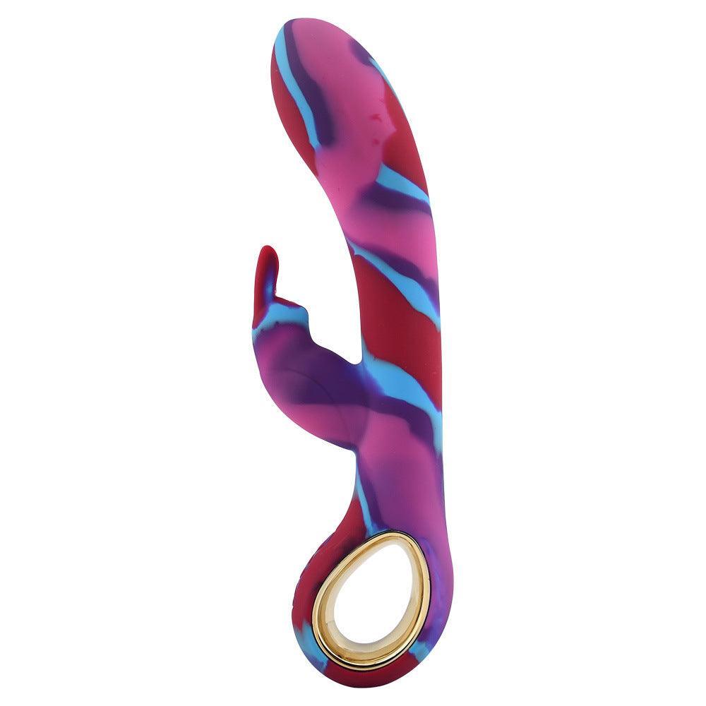 Aurora-Like Rabbit Vibrator with O-Ring Handle - Xoxomoving