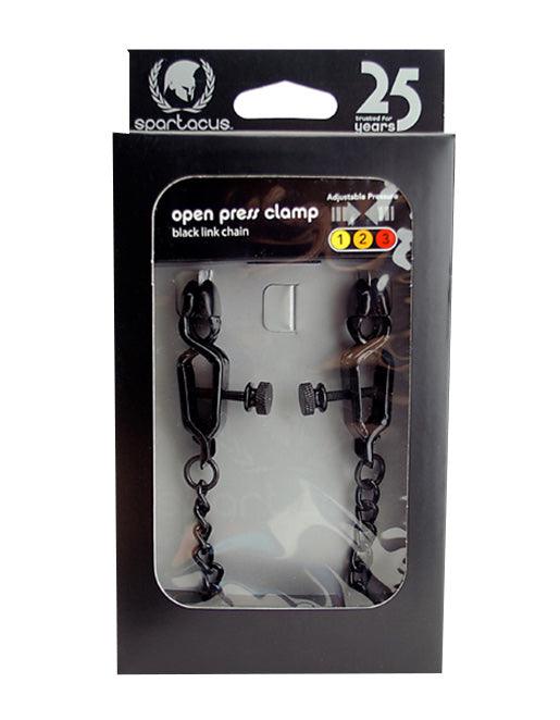 Spartacus Adjustable Link Chain Open Wide Blackline Clamps - Xoxomoving