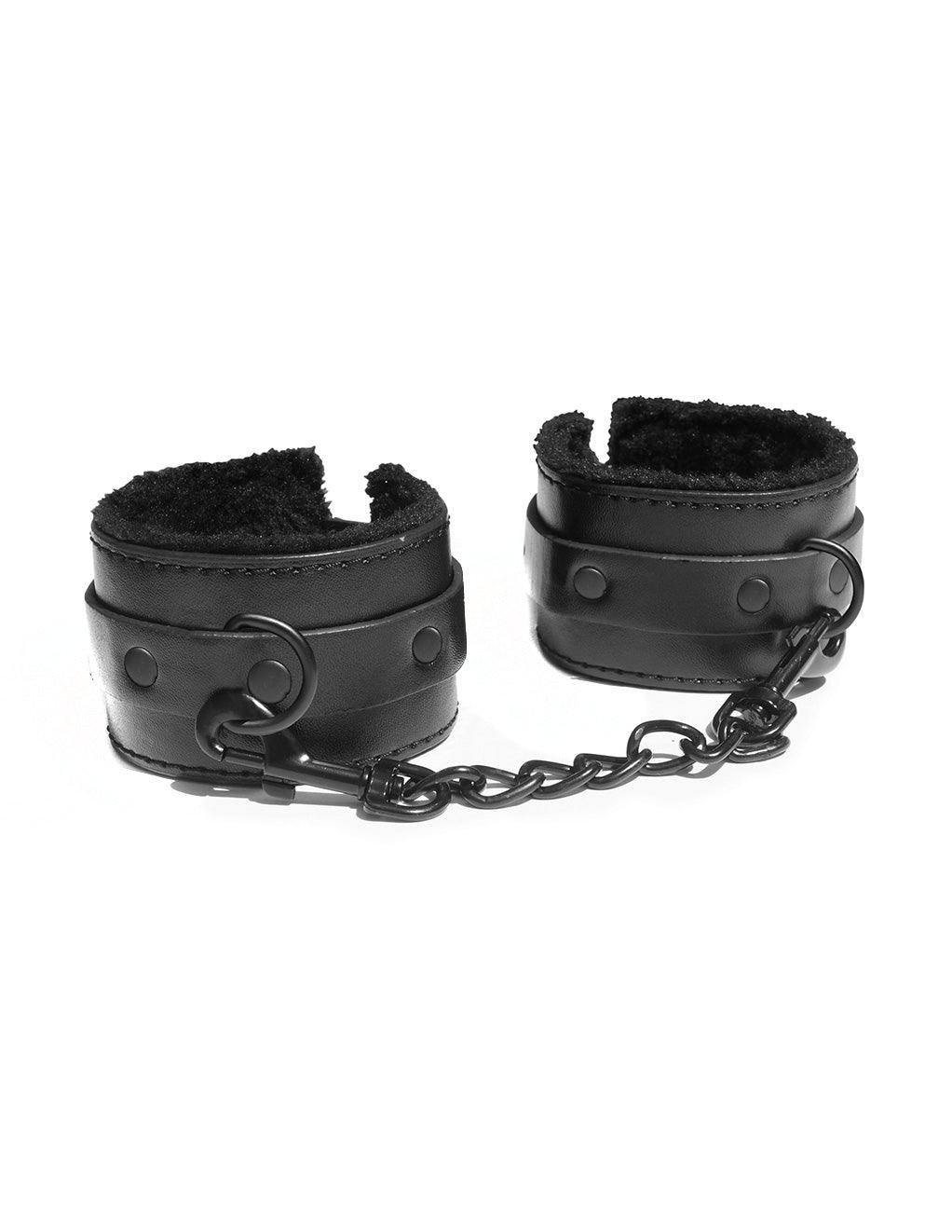 Sex & Mischief Shadow Fur Handcuffs - Xoxomoving