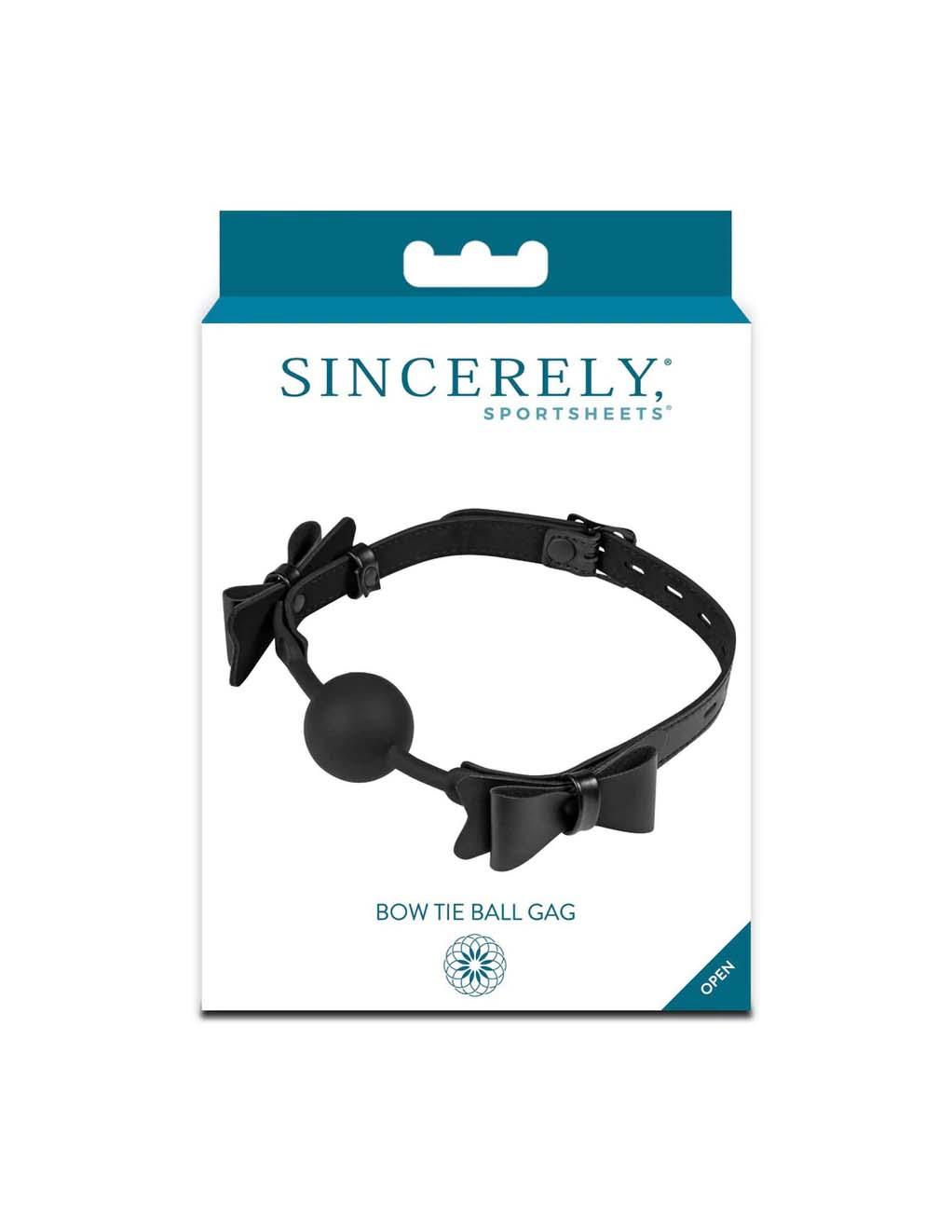 Sincerely Bow Tie Ball Gag - Xoxomoving