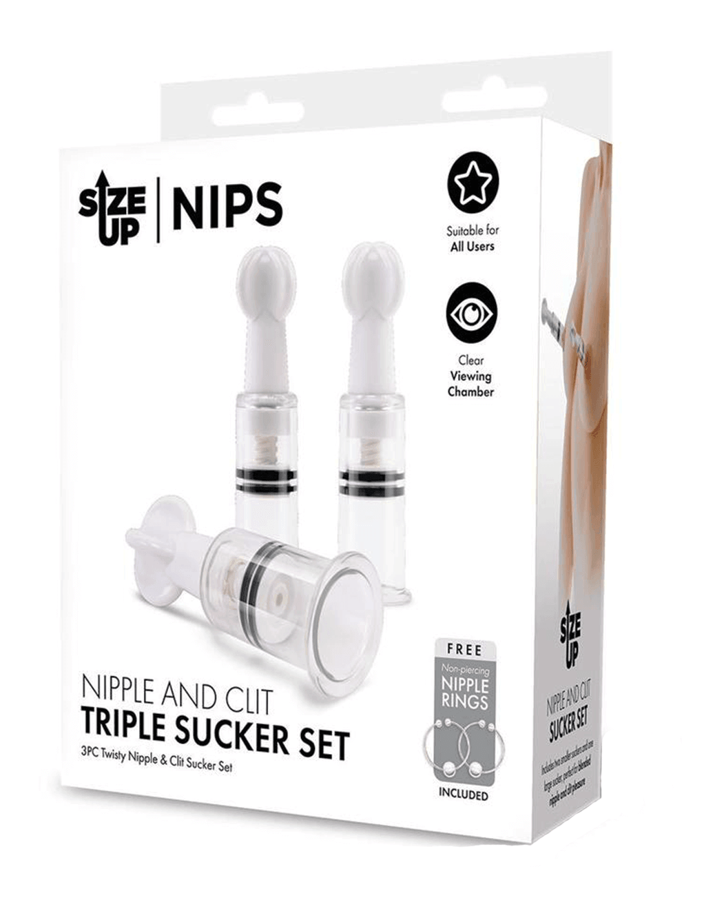 Size Up Nipple & Clit Sucker Set - Xoxomoving