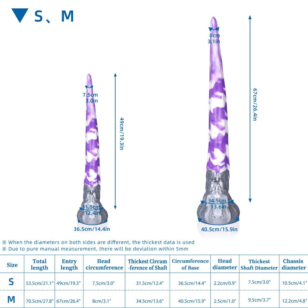 Long Tentacle Dildo – Tongue-Shaped, Suction Base, Platinum Silicone Xoxomoving