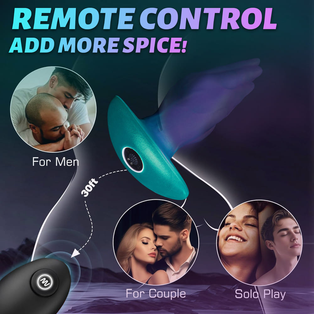 7.2 Inch Silicone Vibrating Hand Anal Plug with Wireless Remote
