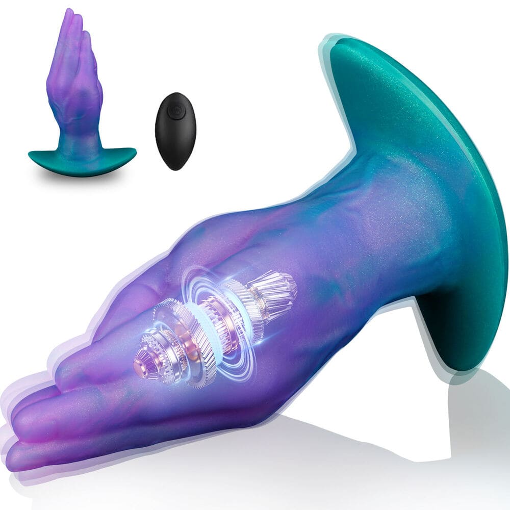 7.2 Inch Silicone Vibrating Hand Anal Plug with Wireless Remote
