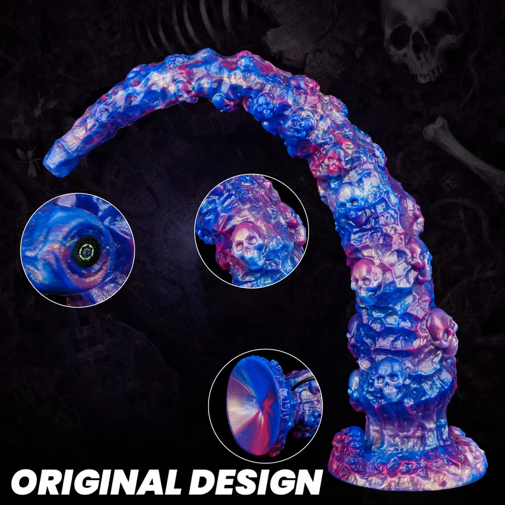 Skeleton Knight - 17.71 Inch Endoscopic Camera Tentacle Anal Plug - Long Anal Toy