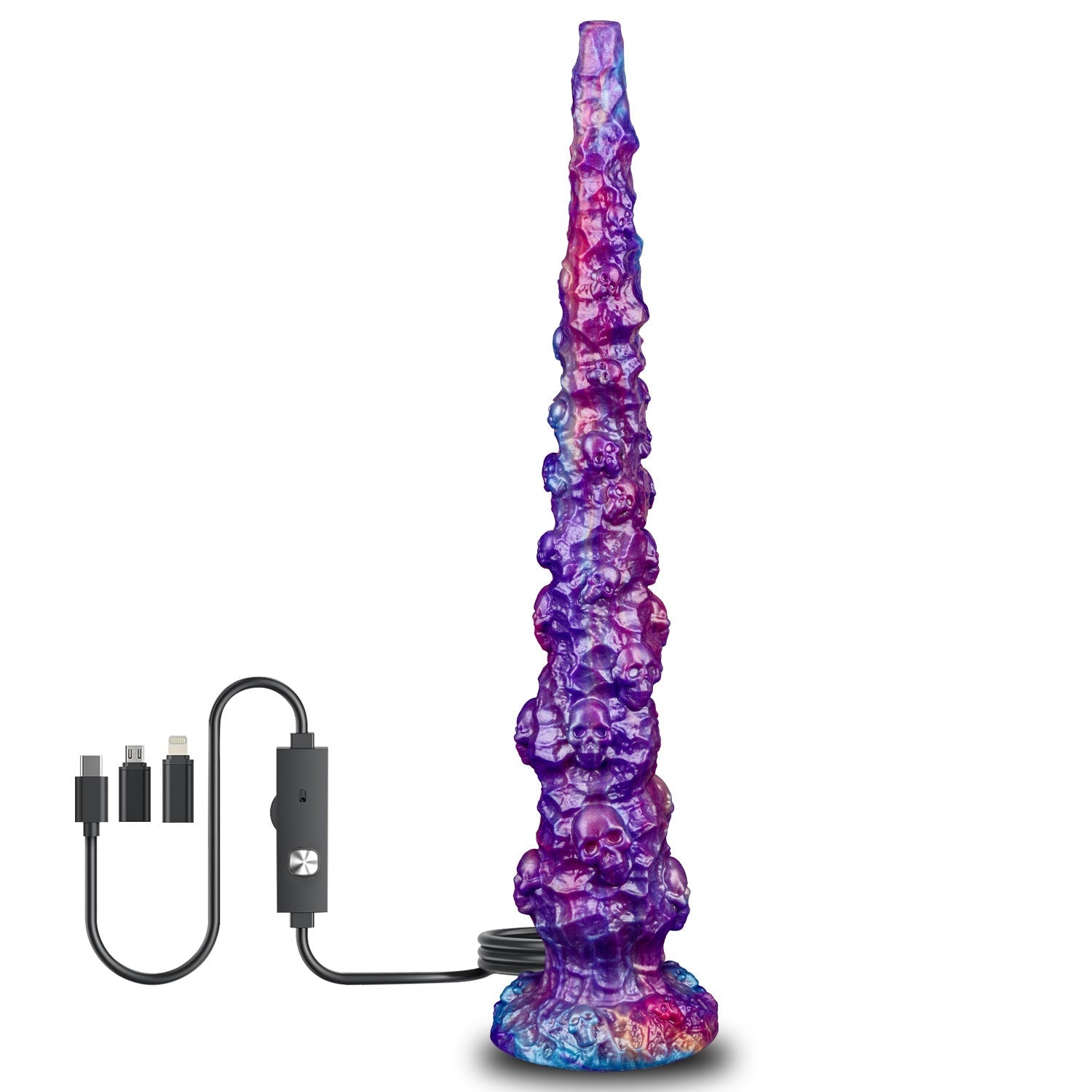 Skeleton Knight - 17.71 Inch Endoscopic Camera Tentacle Anal Plug - Long Anal Toy