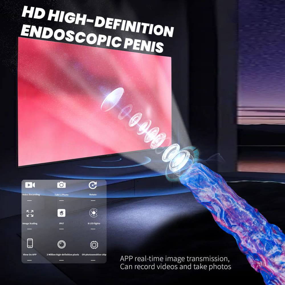 Skeleton Knight - 17.71 Inch Endoscopic Camera Tentacle Anal Plug - Long Anal Toy