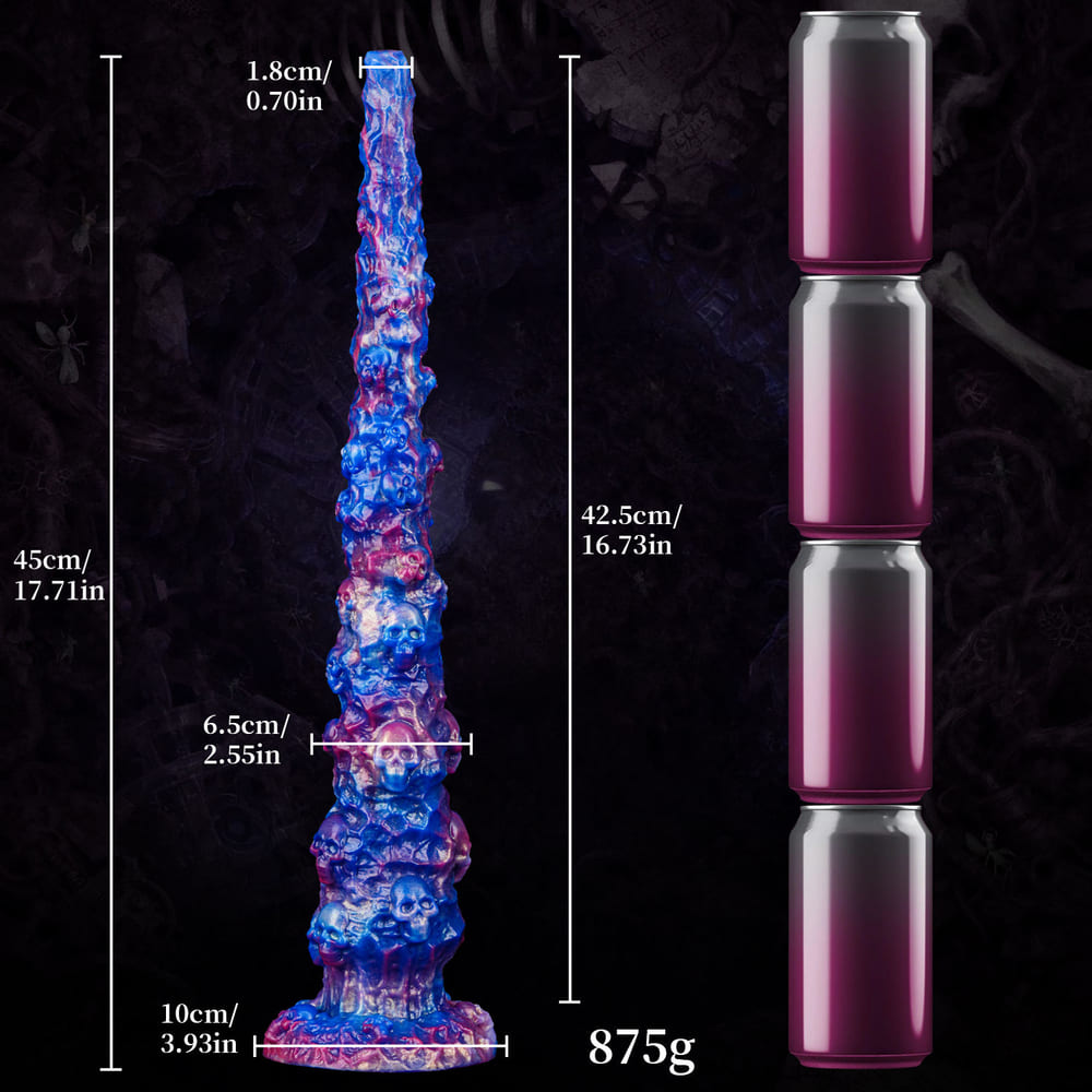 Skeleton Knight - 17.71 Inch Endoscopic Camera Tentacle Anal Plug - Long Anal Toy