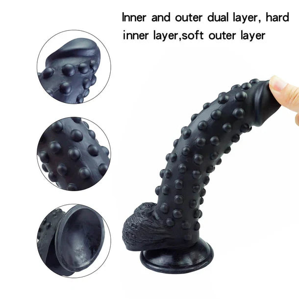 Spiked Realistic Dildo 9.4 Inches Anesidora