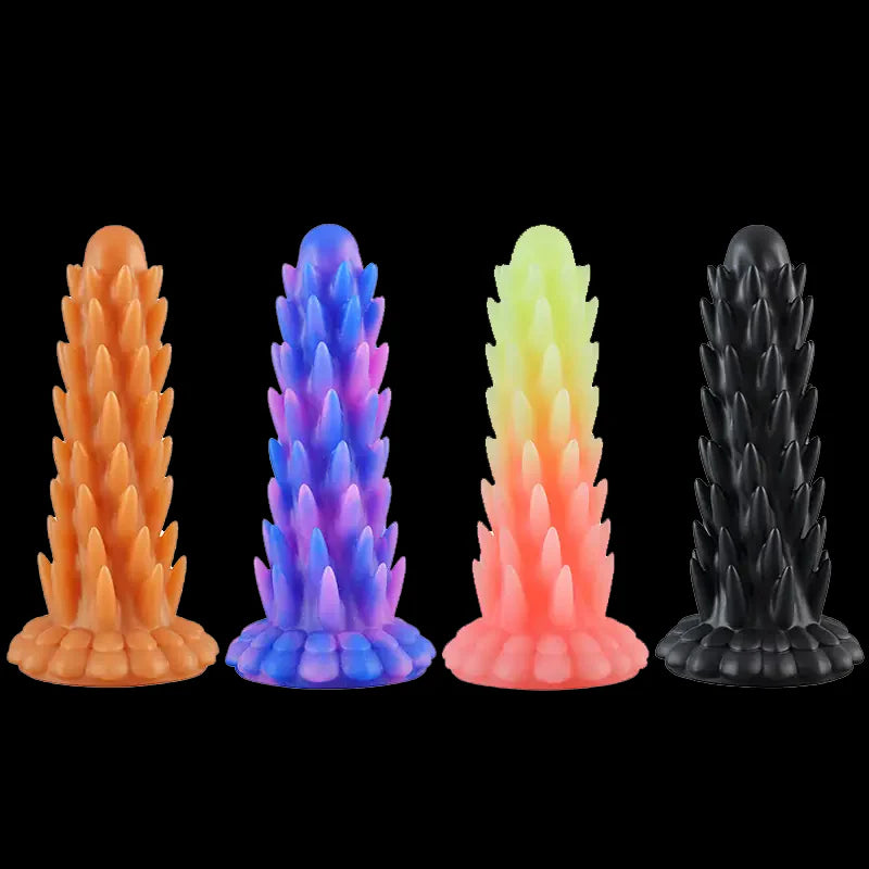 Spiky Butt Plug Fantasy Silicone Dildo Anesidora