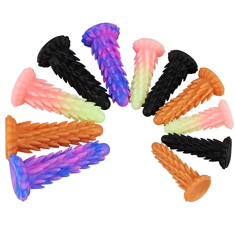 Spiky Butt Plug Fantasy Silicone Dildo Anesidora