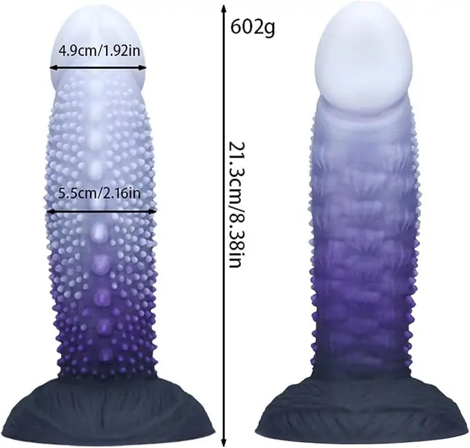 Spiky Monster Silicone Anal Dildo 8.3 Inches Anesidora