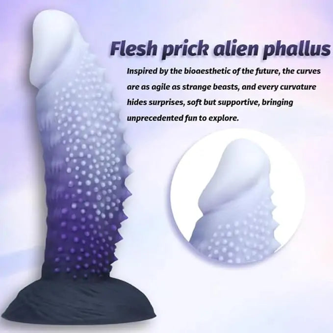 Spiky Monster Silicone Anal Dildo 8.3 Inches Anesidora