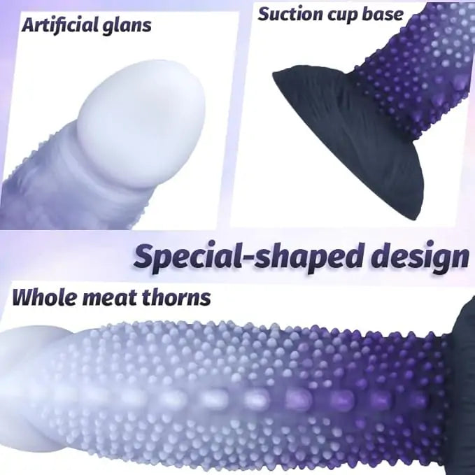 Spiky Monster Silicone Anal Dildo 8.3 Inches Anesidora
