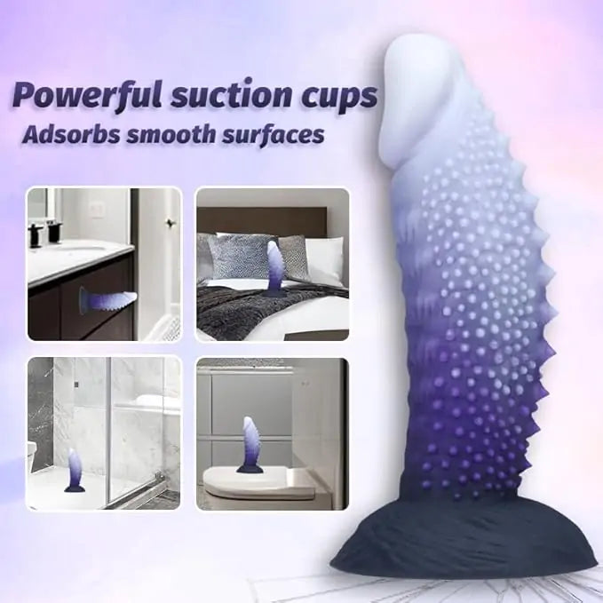 Spiky Monster Silicone Anal Dildo 8.3 Inches Anesidora