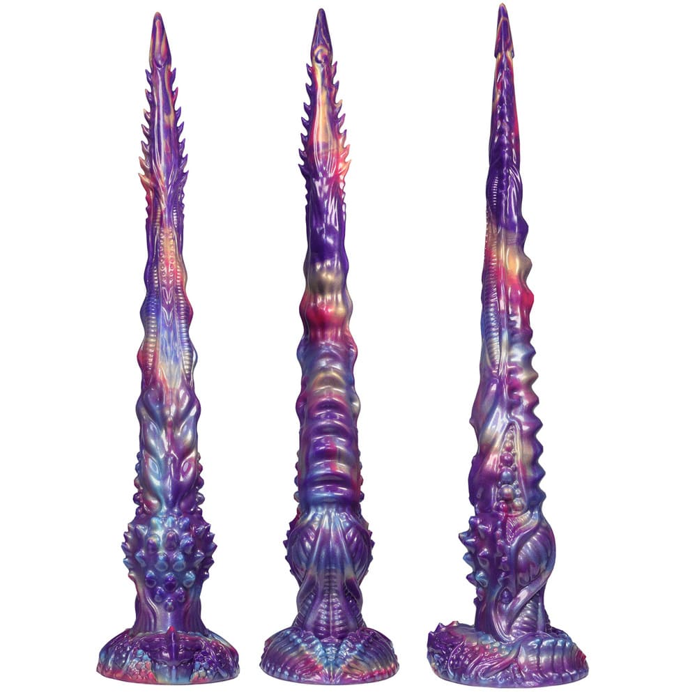 Long Monster Dragon Dildo – Textured Silicone with Suction Cup Base Xoxomoving