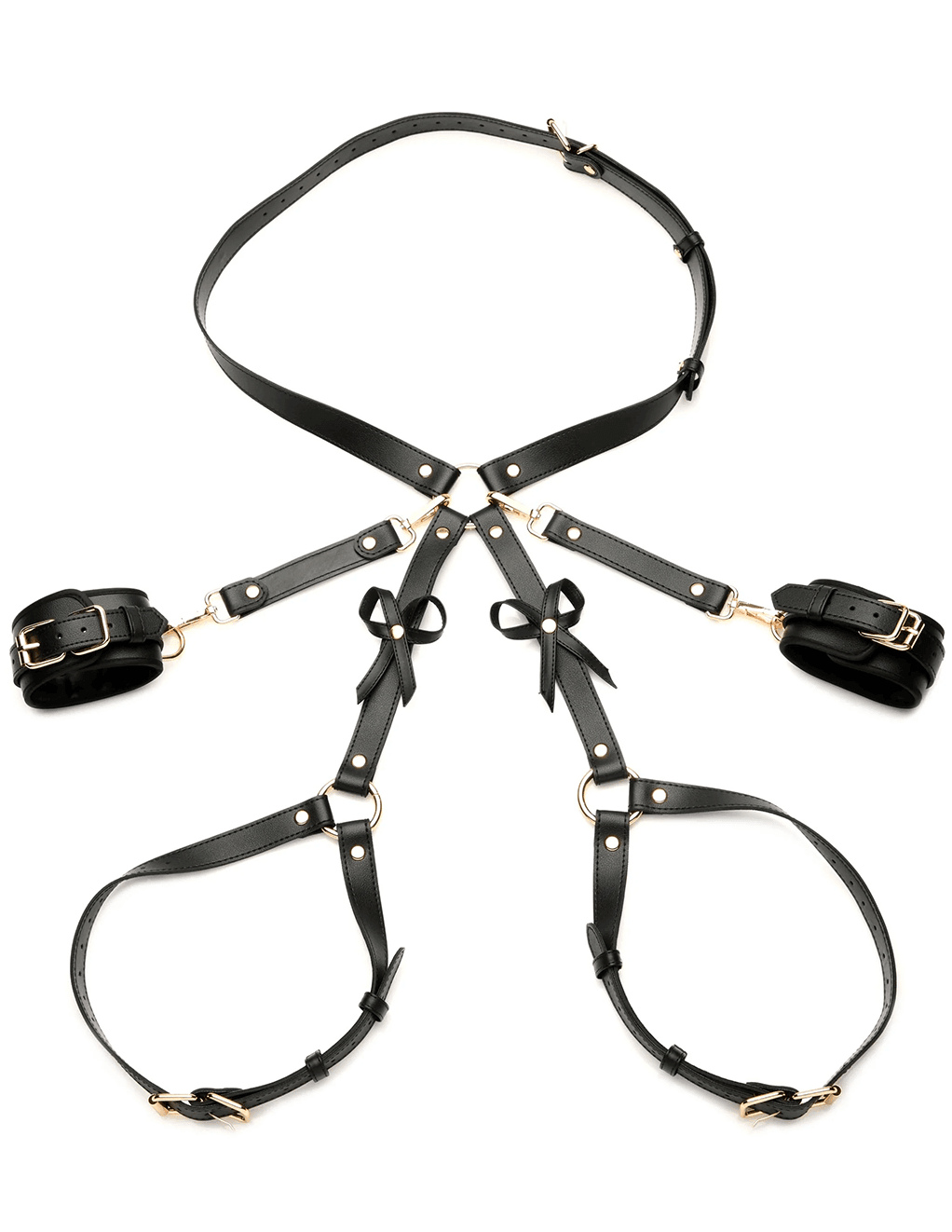 Strict Bondage Harness W/ Bows - Xoxomoving