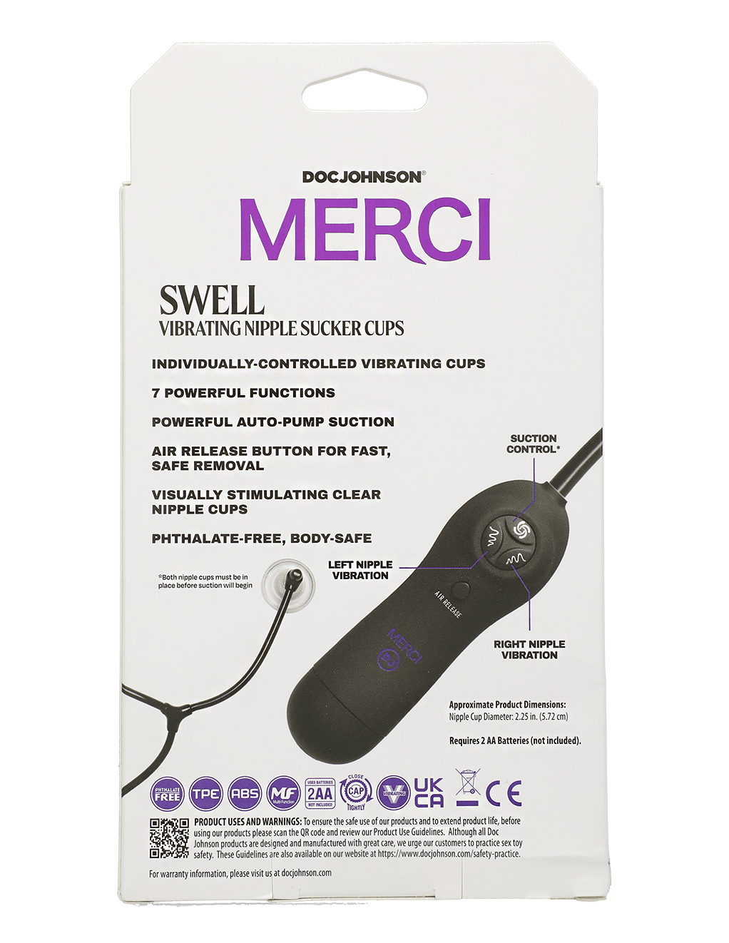 Merci Swell Auto Vibrating Nipple Suckers - Xoxomoving