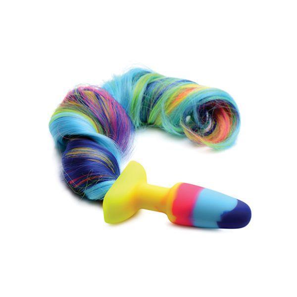 Rainbow Unicorn Tail Anal Plug - Xoxomoving