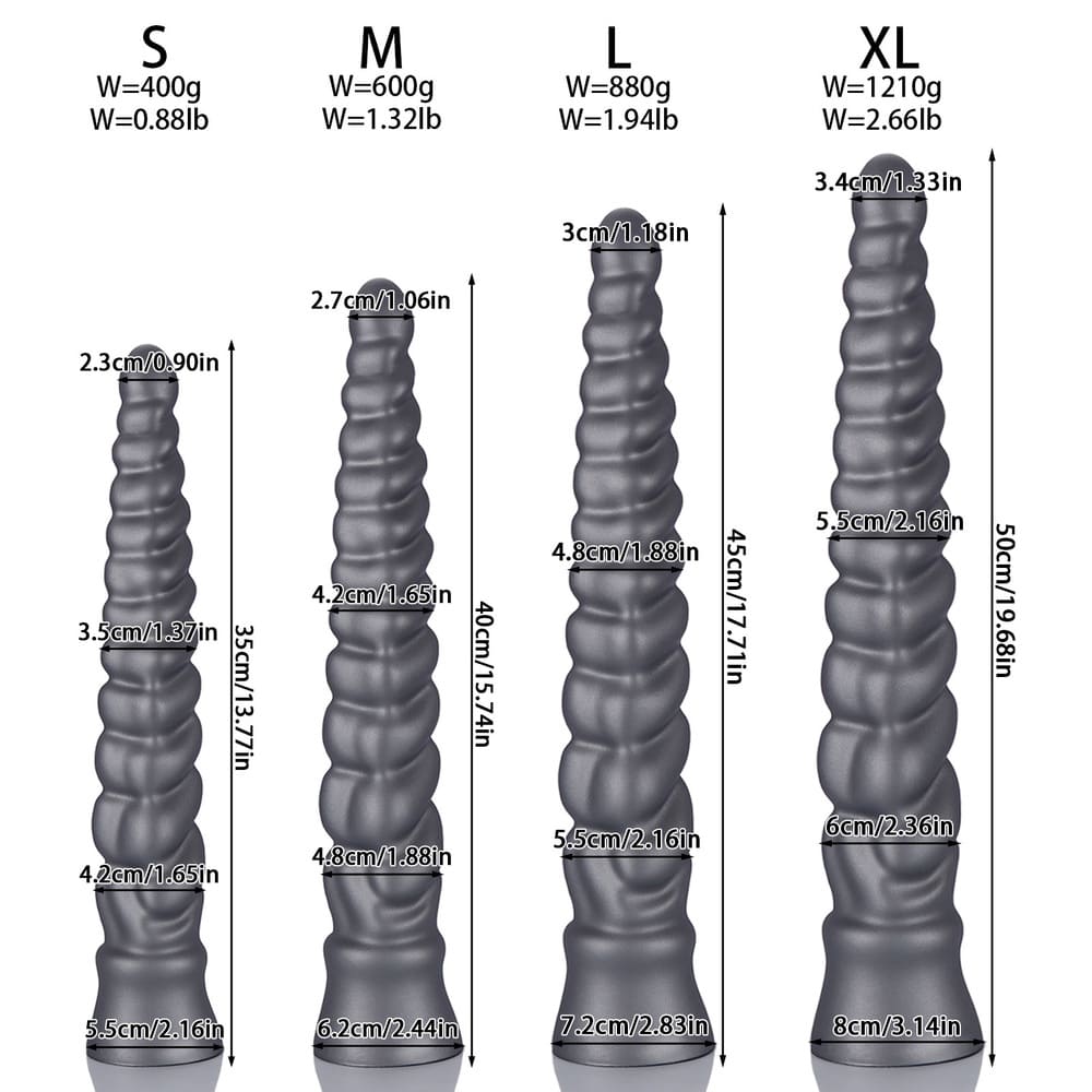 TheGrip - Spiral Long Anal Plug - Super Long Butt Plug