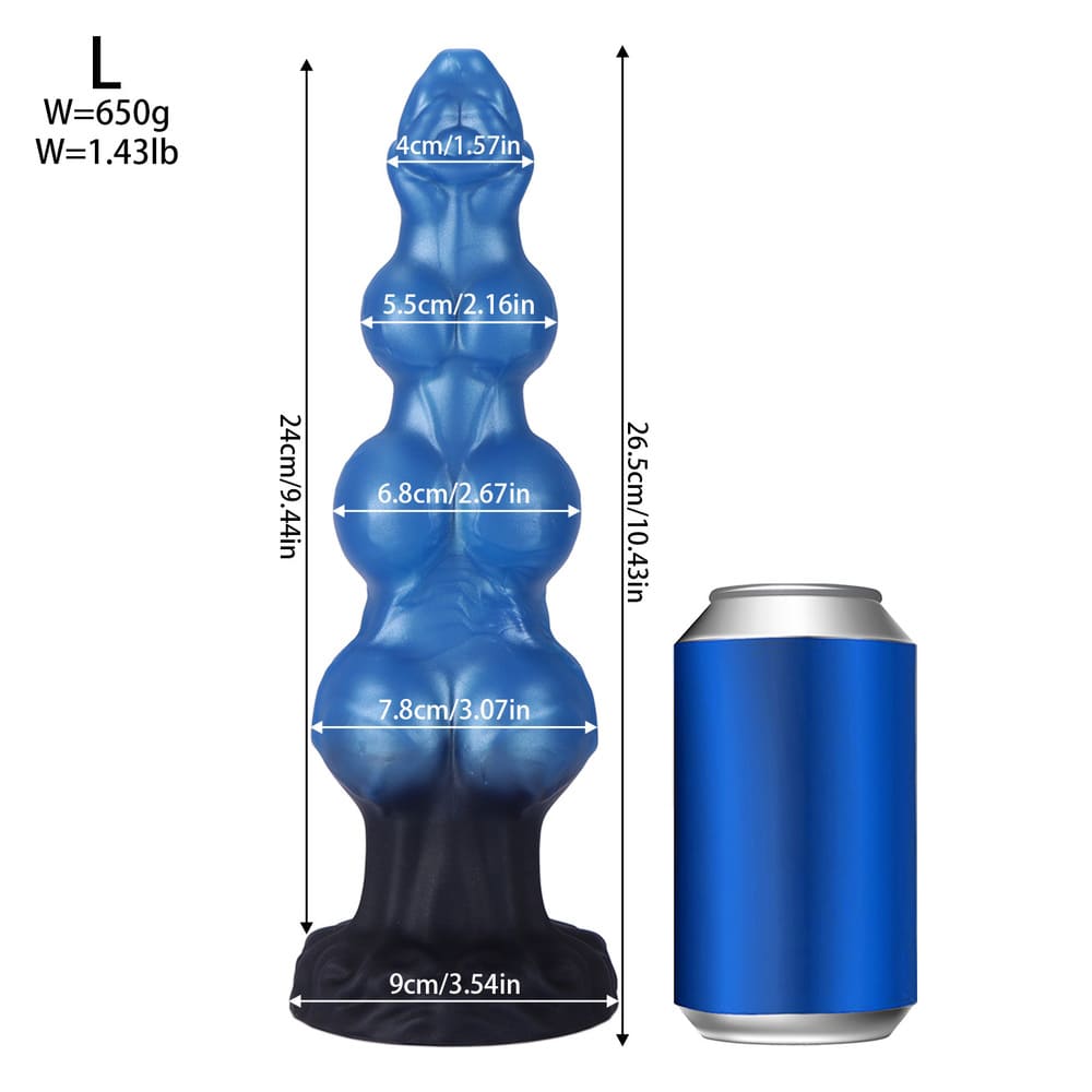 Trinox - Triple Knot Fantasy Dildo - Silicone Kanis Dildo - 3 Sizes