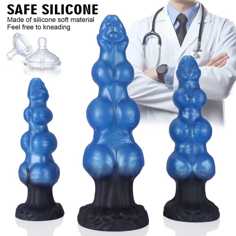 Trinox - Triple Knot Fantasy Dildo - Silicone Kanis Dildo - 3 Sizes