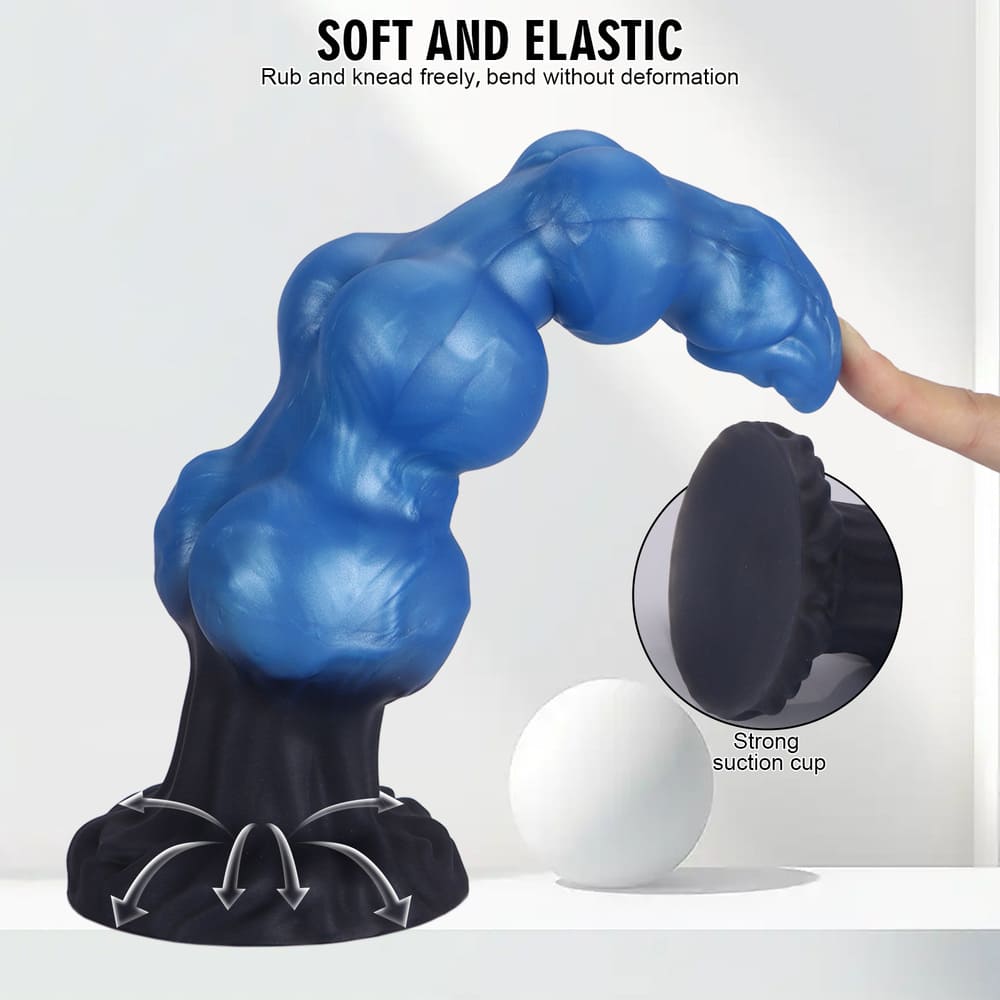 Trinox - Triple Knot Fantasy Dildo - Silicone Kanis Dildo - 3 Sizes