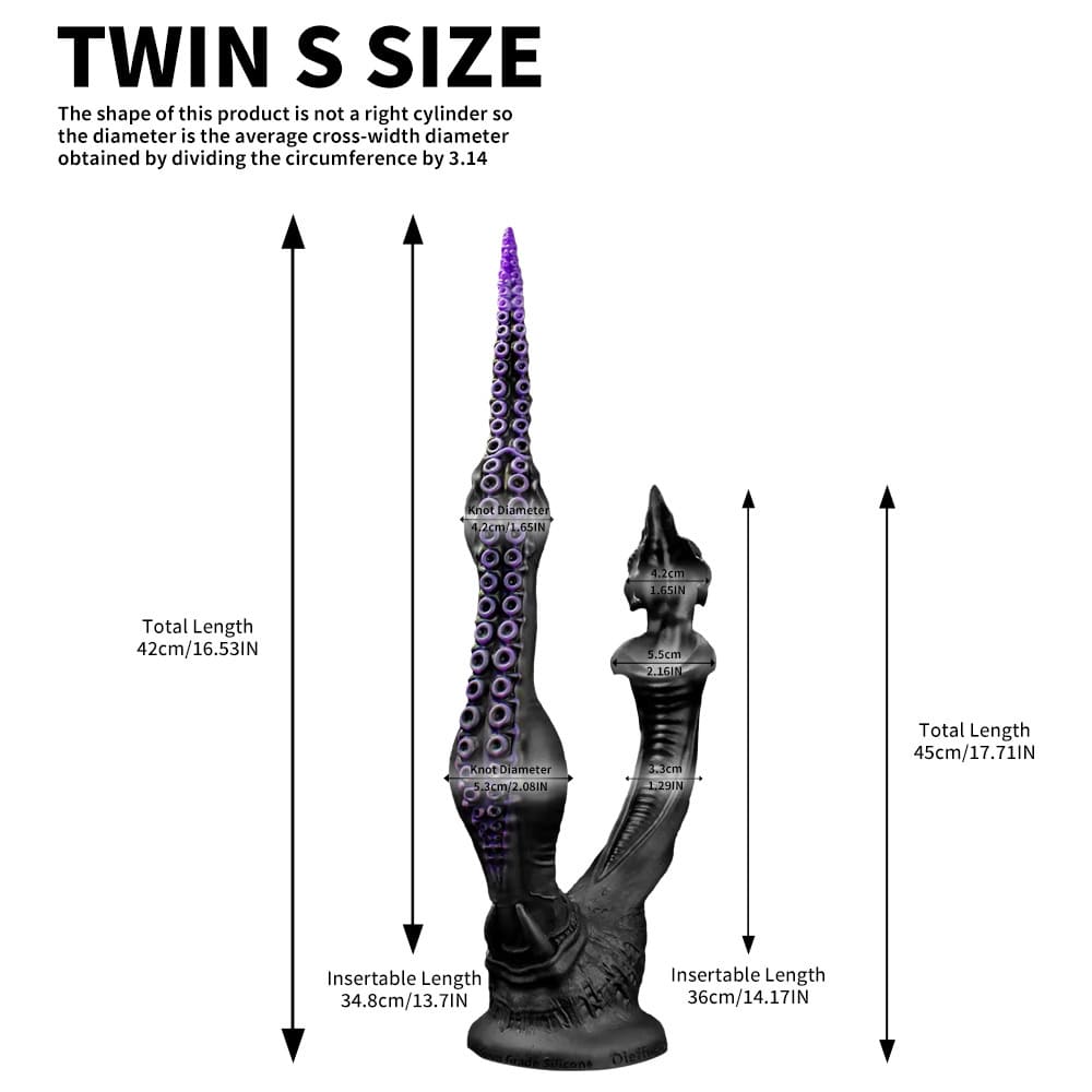 Leviathan Fantasy Dual-Headed Dildo - Monster Double Sided Suction Cup Dildo Xoxomoving
