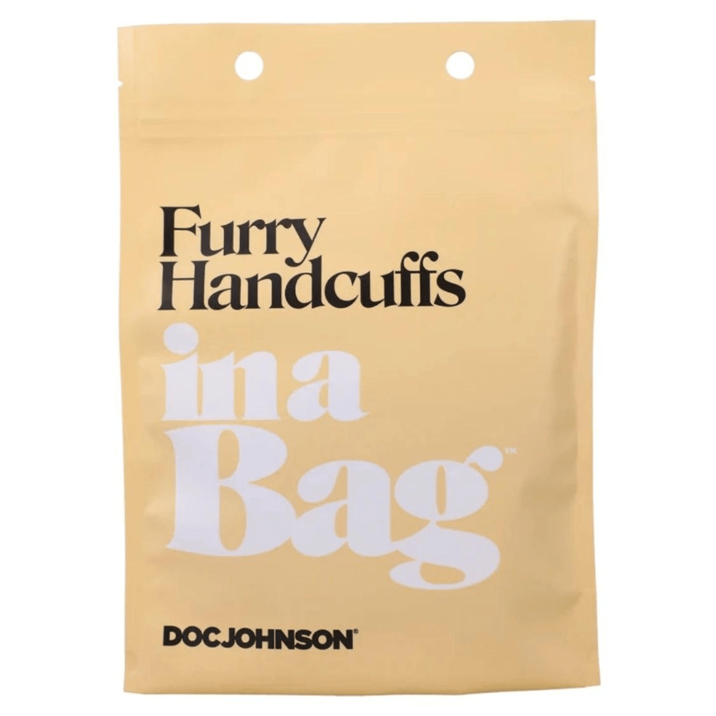 In a Bag Furry Handcuffs - Black - Xoxomoving